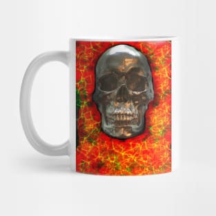 Skull on Red Mug